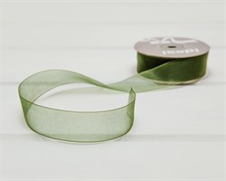 Лента капроновая, 24 мм, зеленая, 27 м У0515011-Б