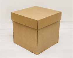 УЦЕНКА Коробка из плотного картона, 25х25х25 см, крышка-дно, крафт У0115023-УЦ