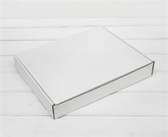 Коробка плоская, 29х24х4,5 см, белая