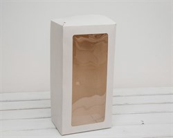 УЦЕНКА Коробка для выпечки и пирожных, 33х16х11 см, с прозрачным окошком, белая У0102015-УЦ
