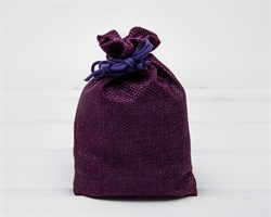 Мешочек подарочный из холщи, 9х13 см, фиолетовый, 1 шт. У1601018