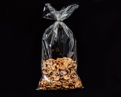 Пакет Золотые звездочки, 20х40 см, прозрачный У0303009