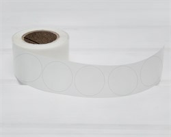 Наклейки прозрачные, круглые, d=3,8 см, 300 шт. У1201062-Б