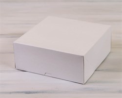 УЦЕНКА Коробка для торта от 1 до 3 кг,  25,5х25,5х10,5 см, d= 15-25 см, белая У0106014-УЦ