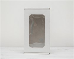 УЦЕНКА Коробка с окошком, 17х10х8 см, из плотного картона, белая У0102062-УЦ