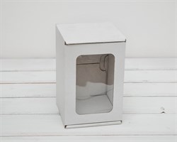 УЦЕНКА Коробка с окошком, 16х11х11 см, из плотного картона, белая У0102061-УЦ