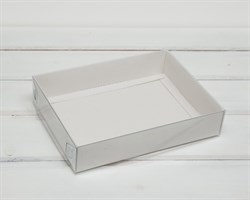 УЦЕНКА Коробка с прозрачной крышкой Классика, 20х15х4 см, белая У0103016-УЦ