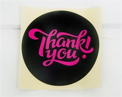 Наклейка «Thank you», круглая, d=8 см, 1 шт. У1201078