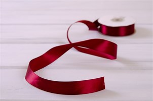 Лента атласная, 24 мм, бордовая, 22 м У0510023-Б22