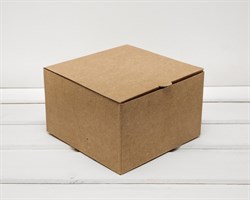 УЦЕНКА Коробка для посылок, 16х16х10 см, из плотного картона, крафт У0101039-УЦ