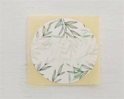 Наклейка, веточки, круглая, d=4 см, 1 шт. У1201102