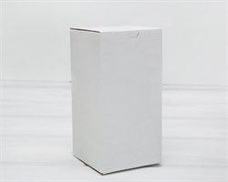 Коробка для посылок, 10х10х19,5 см, из плотного картона, белая
