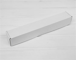 Коробка для посылок, 36,5х5,5х5,5 см, из плотного картона, белая