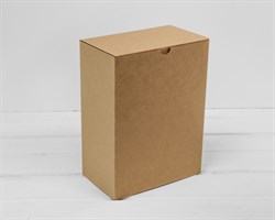 Коробка для посылок, 18,6х11х25 см, из плотного картона, крафт У0104228