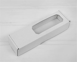 Коробка с окошком сбоку, 21х6х4 см, белая У0102118