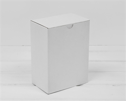 Коробка для посылок, 22х12,5х29 см, из плотного картона, белая