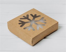 Подарочная новогодняя коробка «Снежинка», 15х15х4 см