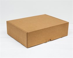 Коробка для посылок, 35х26,5х10 см, из плотного картона, крафт У0104243