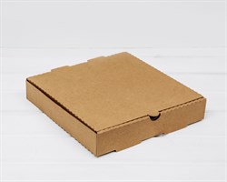 Коробка из плотного картона 25х25х4,5 см, крафт