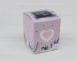Подарочная коробка «С любовью и нежностью», 6х6х7,5 см, крышка-дно У1208019