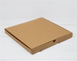 Коробка для пирога, 33х33х3 см из плотного картона, крафт У0104260