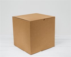 Коробка для посылок, 24х24х24 см, из плотного картона, крафт У0104244