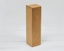 Коробка для посылок, 6х6х22 см, из плотного картона, крафт
