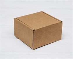 Коробка маленькая, 10х10х6 см, из плотного картона, крафт