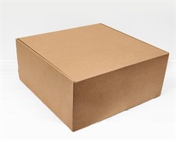 Коробка для посылок, 45х45х20 см, из плотного картона, крафт У0104278