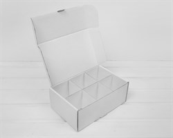 УЦЕНКА Коробка для посылок с ячейками, 23х15х9 см, из плотного картона, белая