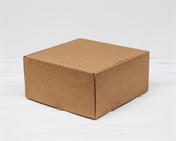 УЦЕНКА Коробка для посылок, 22х22х10 см, из плотного картона, крафт У0104275-УЦ