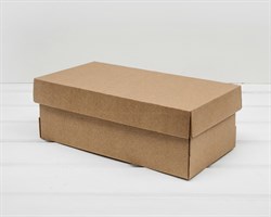 Коробка из плотного картона, 26х13х9 см, крышка-дно, крафт