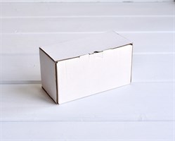 Коробка для посылок, 15,5х7,5х8,5 см, из плотного картона, белая У0104296