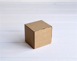 Коробка для посылок усиленная, 10х10х10 см, из плотного картона, крафт У0104297