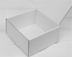 УЦЕНКА Коробка для посылок, 15х15х8 см, из плотного картона, белая У0104076-УЦ