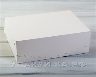 Коробка для капкейков/маффинов на 12 шт, с кружевом, 33х25х11 см, белая У0101020