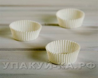 Форма бумажная для капкейков/маффинов/кексов, круглая, d55, h25, 25 шт/упак У0801003