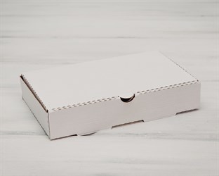 Коробка 25х15х4,5 см из плотного картона, белая