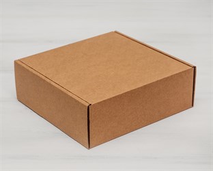 Коробка для посылок, 18,5х18,5х6,5 см, крафт