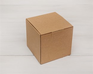 Коробка для посылок, 12х12х12 см, из плотного картона, крафт
