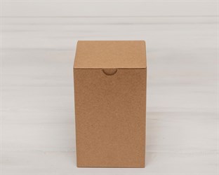 Коробка для посылок, 10х10х16 см, из плотного картона, крафт