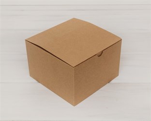 Коробка для посылок, 17х17х11 см, из плотного картона, крафт