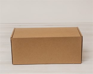 Коробка для посылок, 32х14х14 см, из плотного картона, крафт