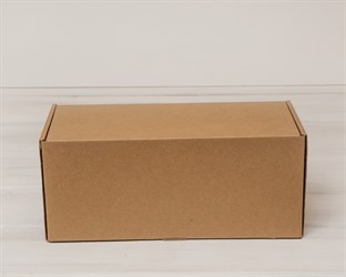Коробка для посылок, 32х14х14 см, из плотного картона, крафт У0104046