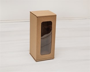 Коробка для кукол, с окошком, 20х9х9 см, крафт