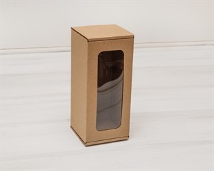 Коробка для кукол, с окошком, 20х9х9 см, крафт У0102027