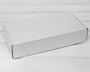 Коробка 29,5х15х6 см из плотного картона, белая У0104045