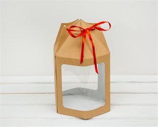 Коробка для кулича с окном, h=18 см, d=15,5 см У0114005