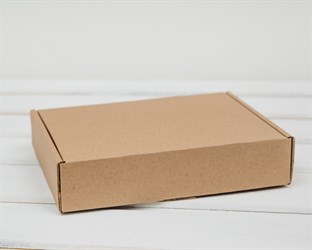 Коробка 20х15х4,5 см из плотного картона, крафт У0104055