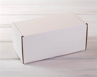 Коробка для посылок, 26х12,5х12 см, белая